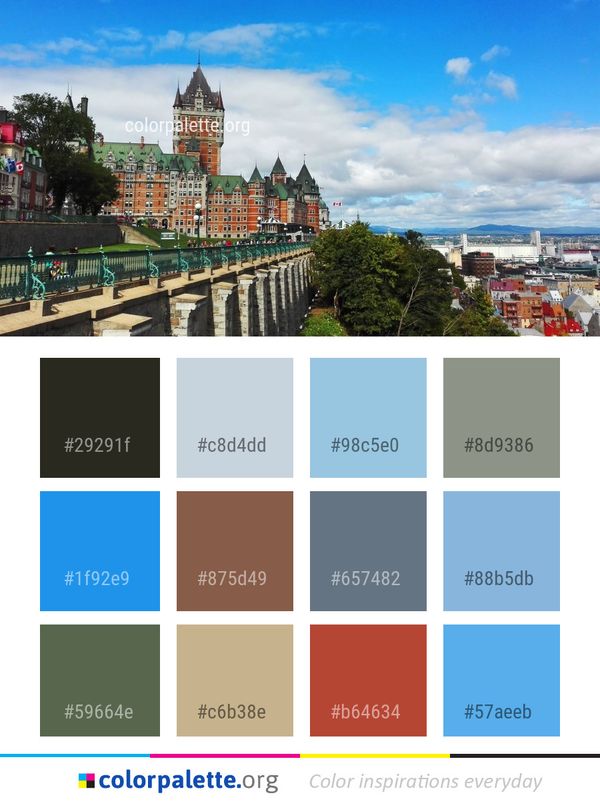 City Landmark Sky Color Palette