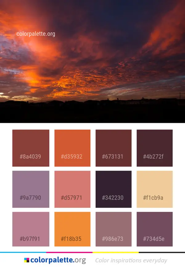 12 Sunset Color Palettes preview 2