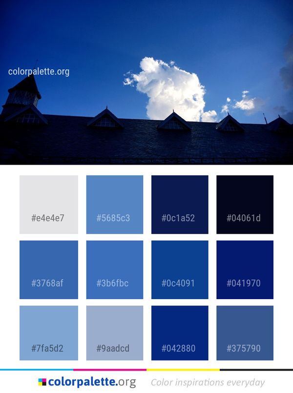 Sky Blue Cloud Color Palette