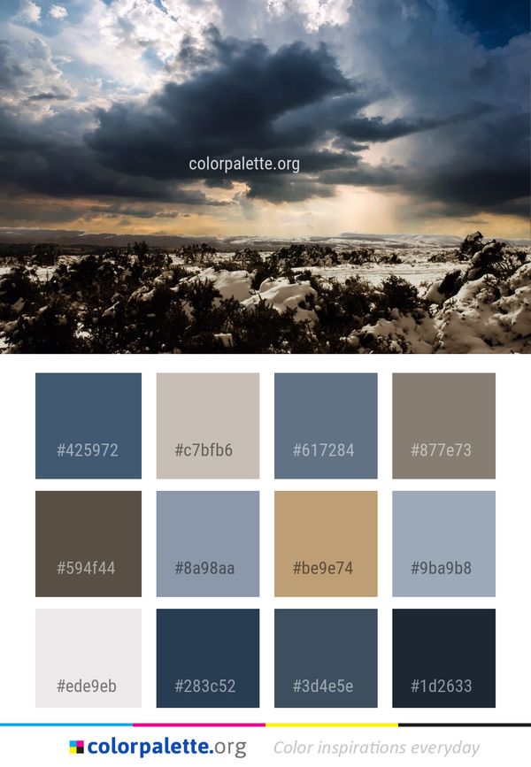 Sky Cloud Horizon Color Palette