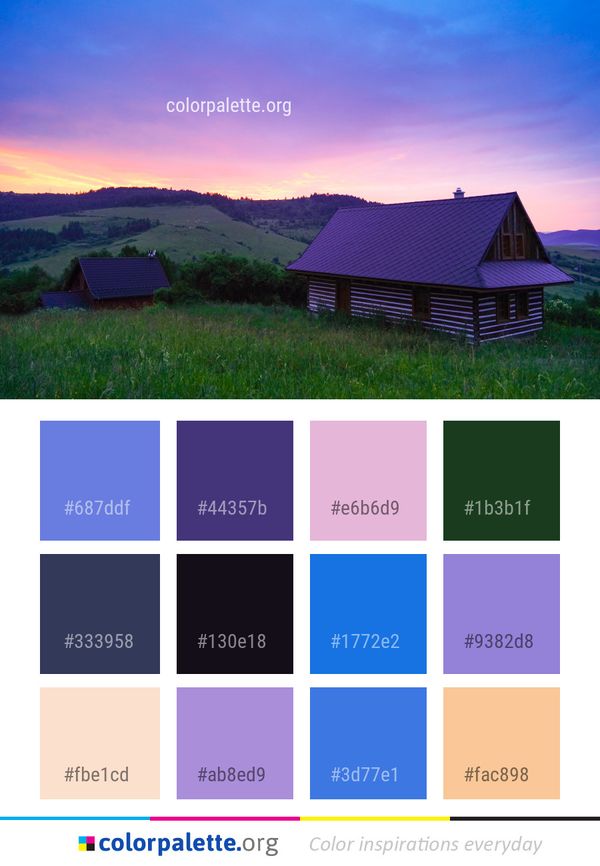 Sky Grassland Nature Color Palette