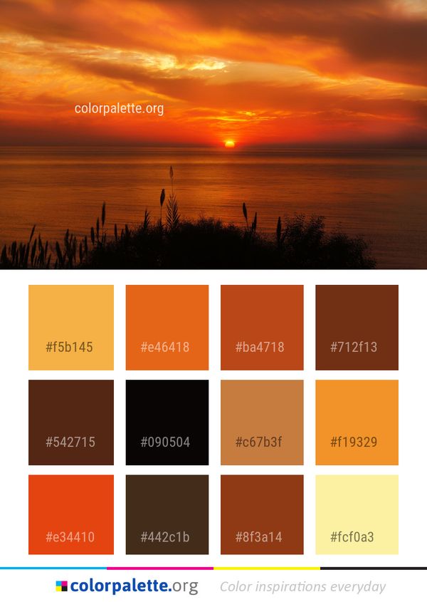 Sky Sunset Afterglow Color Palette