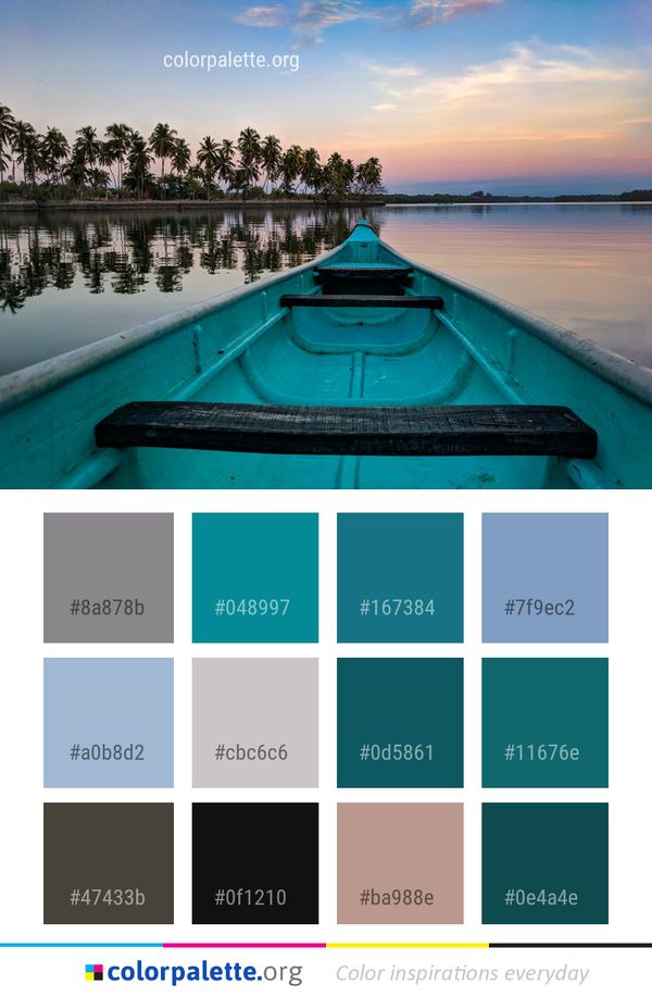 Water Nature Reflection Color Palette