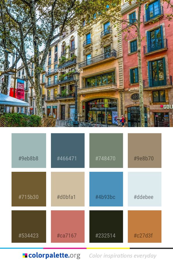 Neighbourhood Landmark Town Color Palette