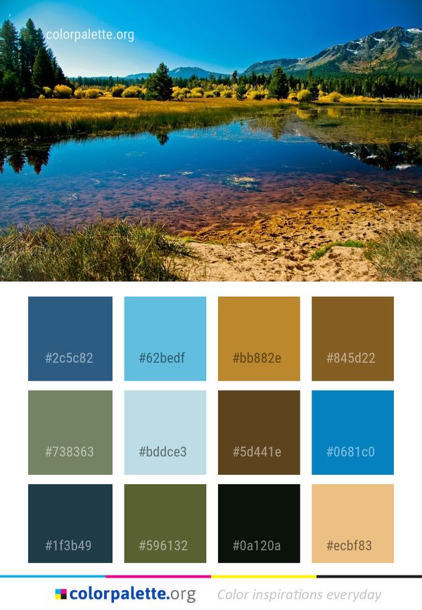 Reflection Nature Water Color Palette