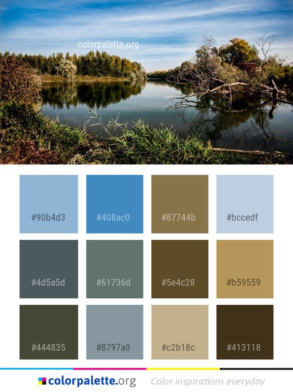 Reflection Water Nature Color Palette