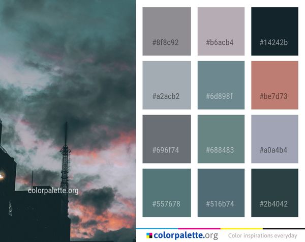 Sky Cloud Atmosphere Color Palette