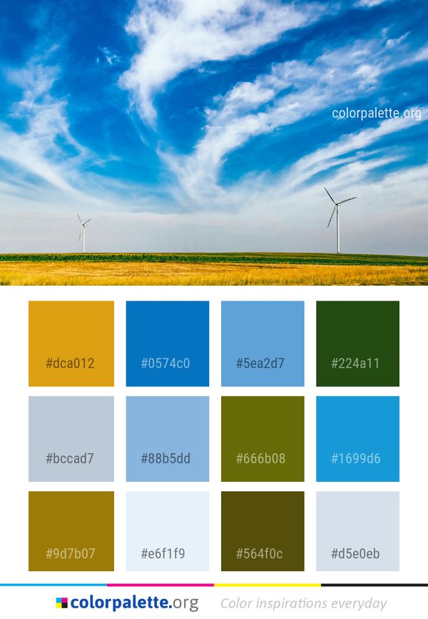 Sky Grassland Ecosystem Color Palette
