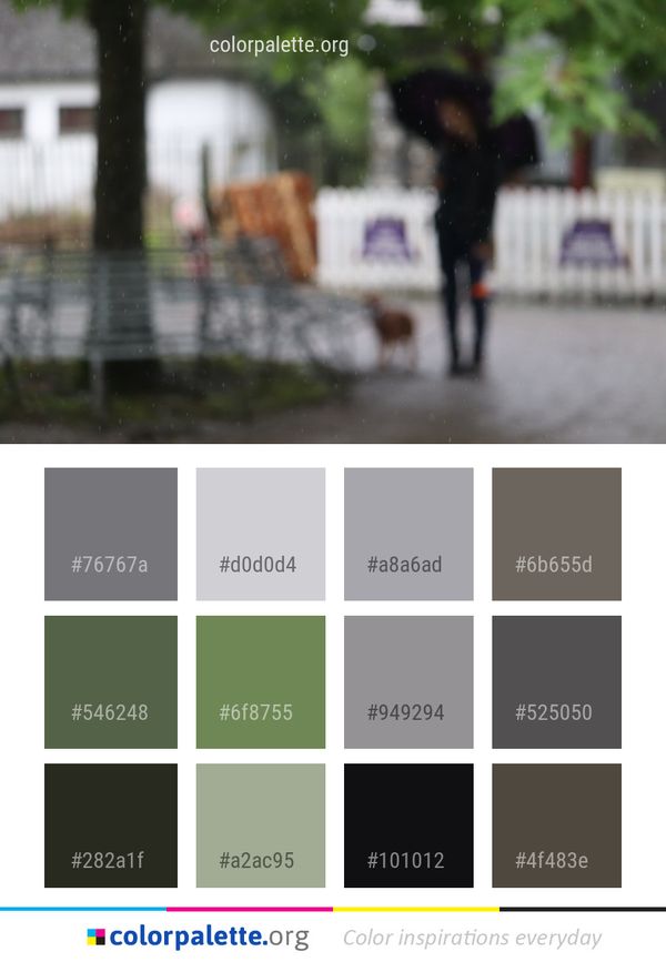 Water Public Space Rain Color Palette