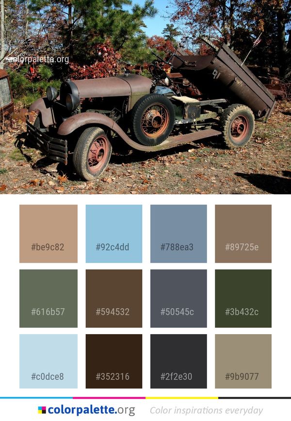 Car Motor Vehicle Color Palette
