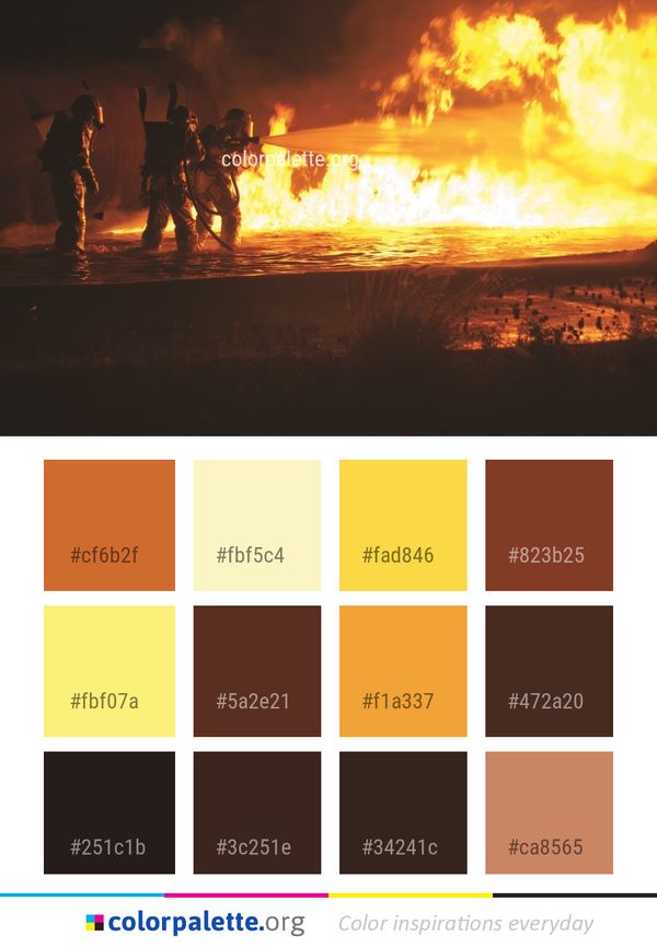 Fire Wildfire Heat Color Palette