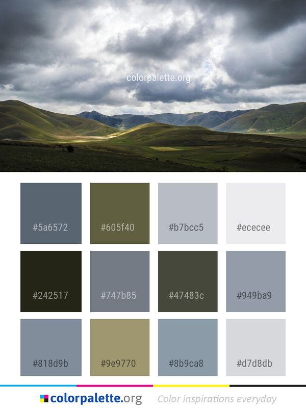 Highland Sky Grassland Color Palette