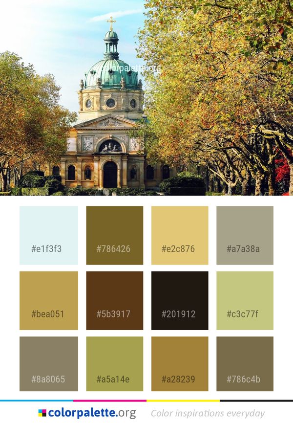 Nature Landmark Leaf Color Palette
