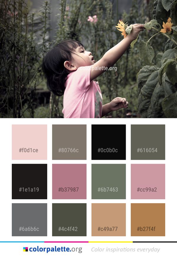 Nature Tree Girl Color Palette