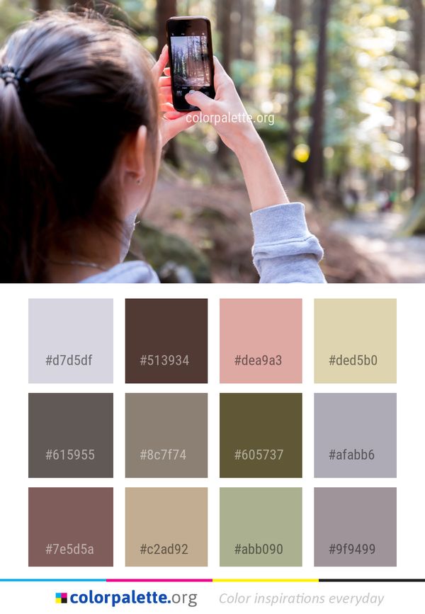 Photograph Girl Tree Color Palette