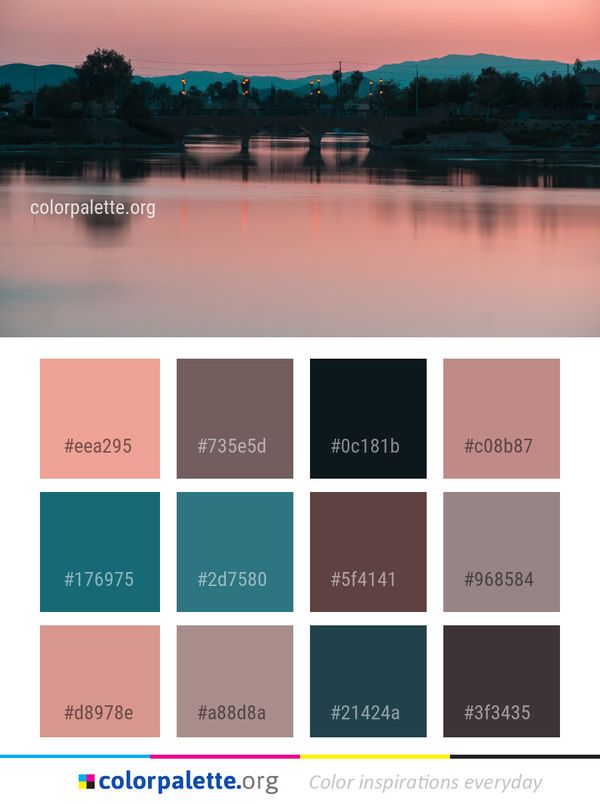 Reflection Water Nature Color Palette