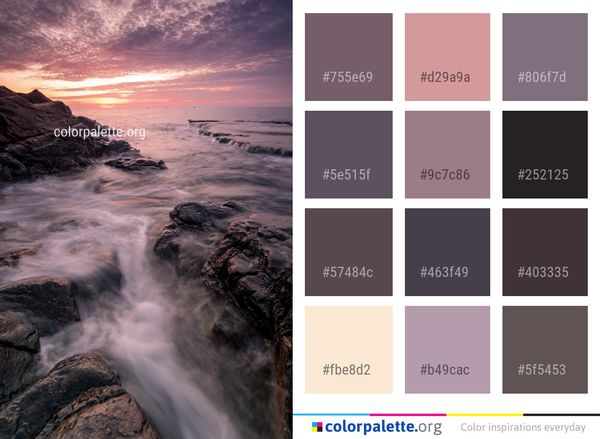 Sea Shore Body Of Water Color Palette