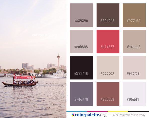 Waterway Water Transportation Sky Color Palette