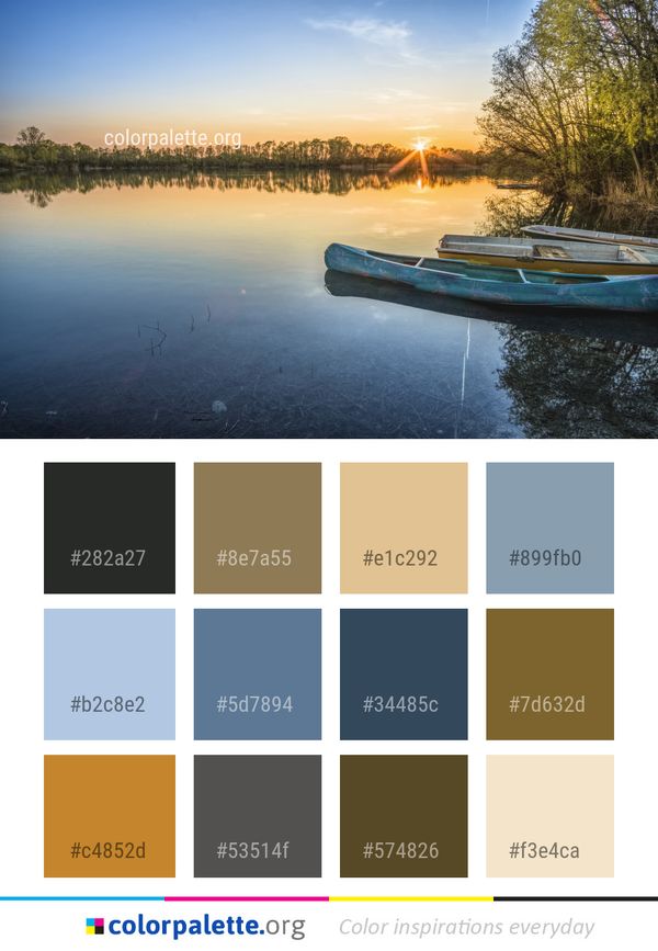 Reflection Nature Water Color Palette