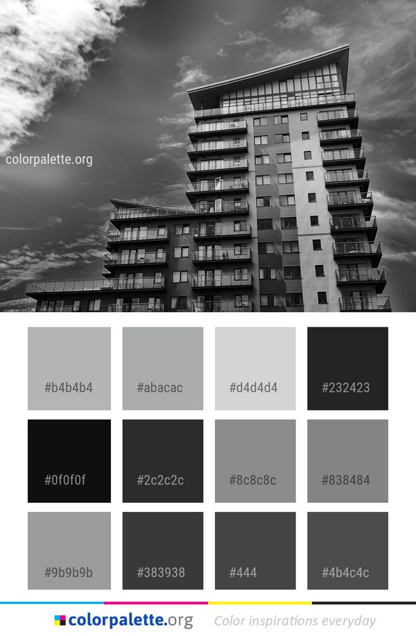 Sky Building Tower Block Color Palette