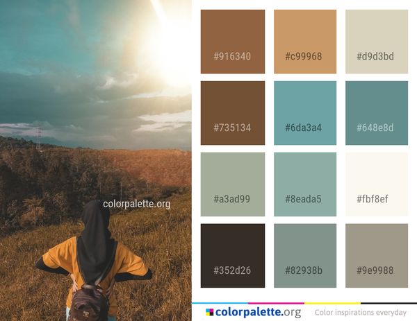 Sky Cloud Hill Color Palette