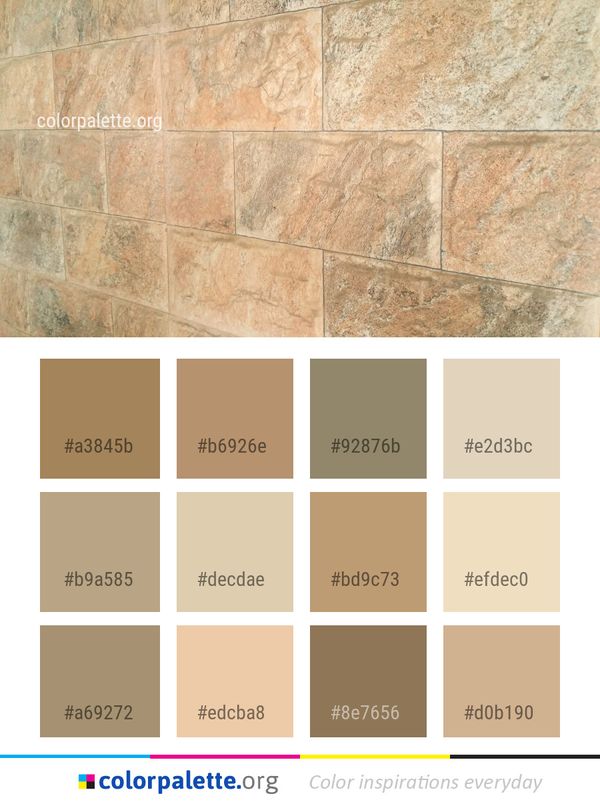 Wall Tile Stone Color Palette