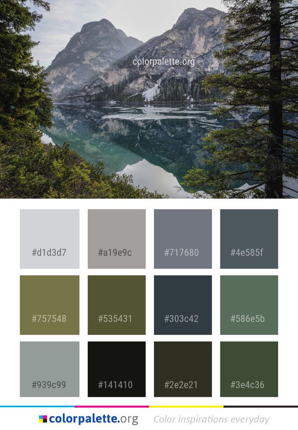 Reflection Nature Water Color Palette
