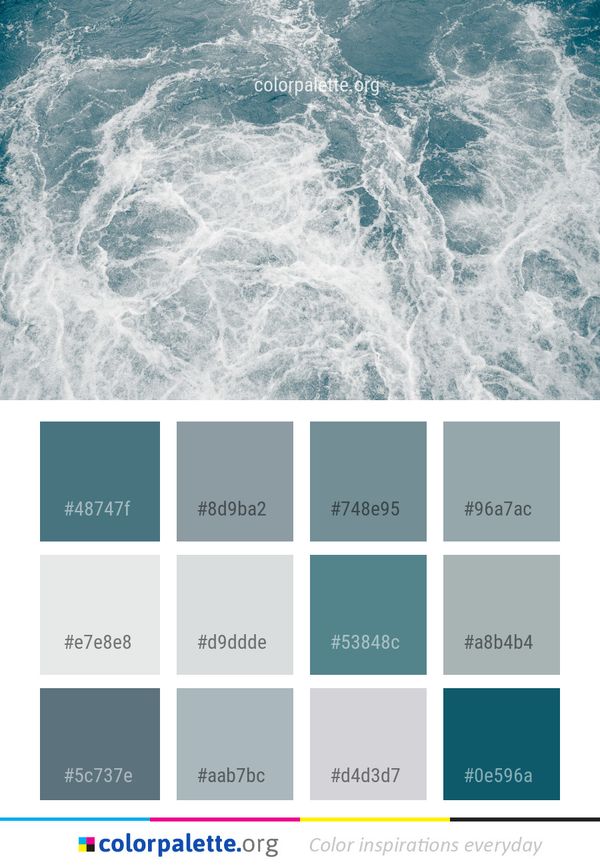 Water Wave Sea Color Palette