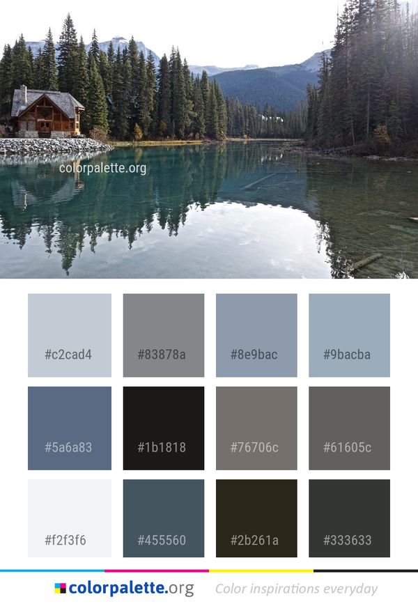 Reflection Lake Nature Color Palette