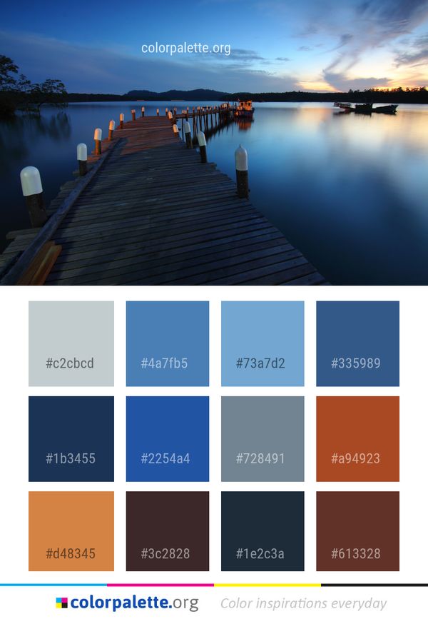 Reflection Water Sky Color Palette