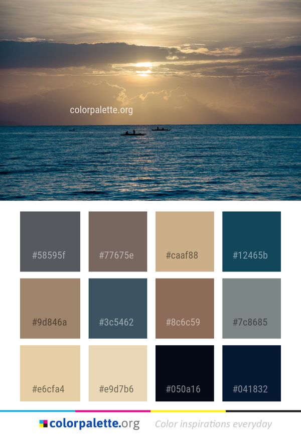 Sea Horizon Sky Color Palette
