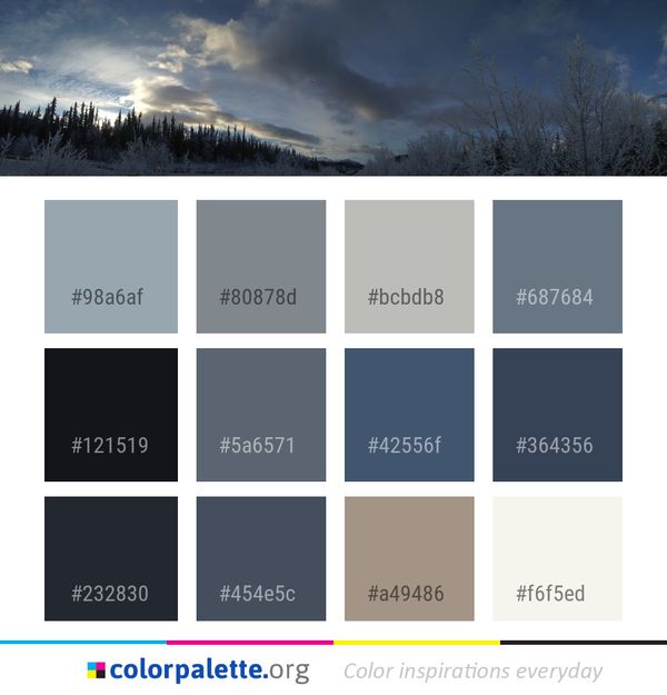 Sky Cloud Atmosphere Color Palette