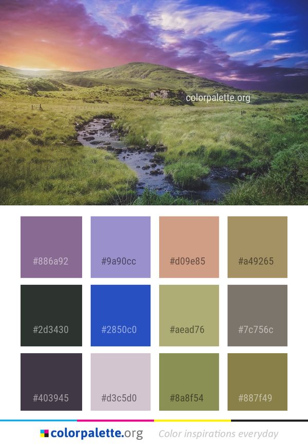 Sky Nature Highland Color Palette