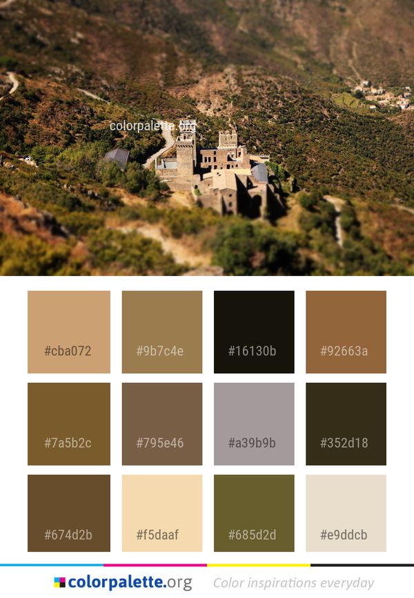 Village Sky Mountain Color Palette