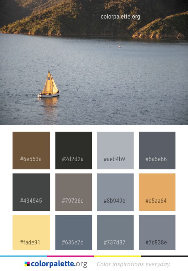 Water Nature Body Of Color Palette
