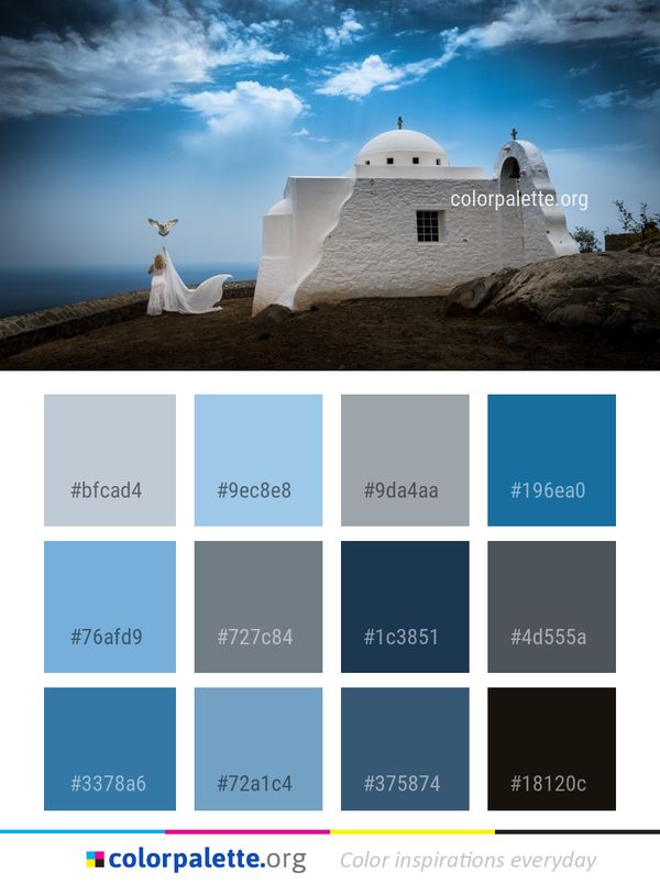 Sky Cloud Sea Color Palette