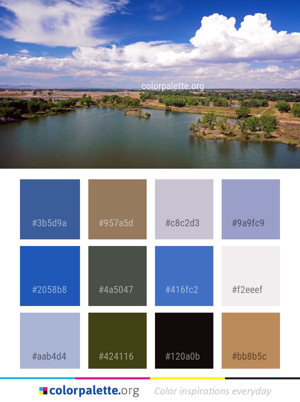 Sky Cloud Waterway Color Palette