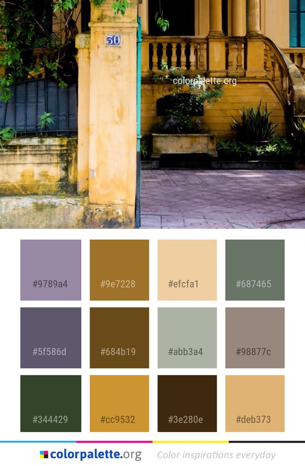 Yellow Wall Lighting Color Palette