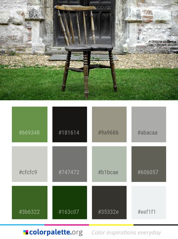 Furniture Chair Grass Color Palette