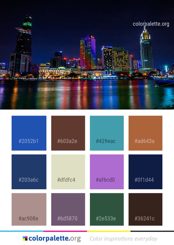 Metropolitan Area Cityscape City Color Palette