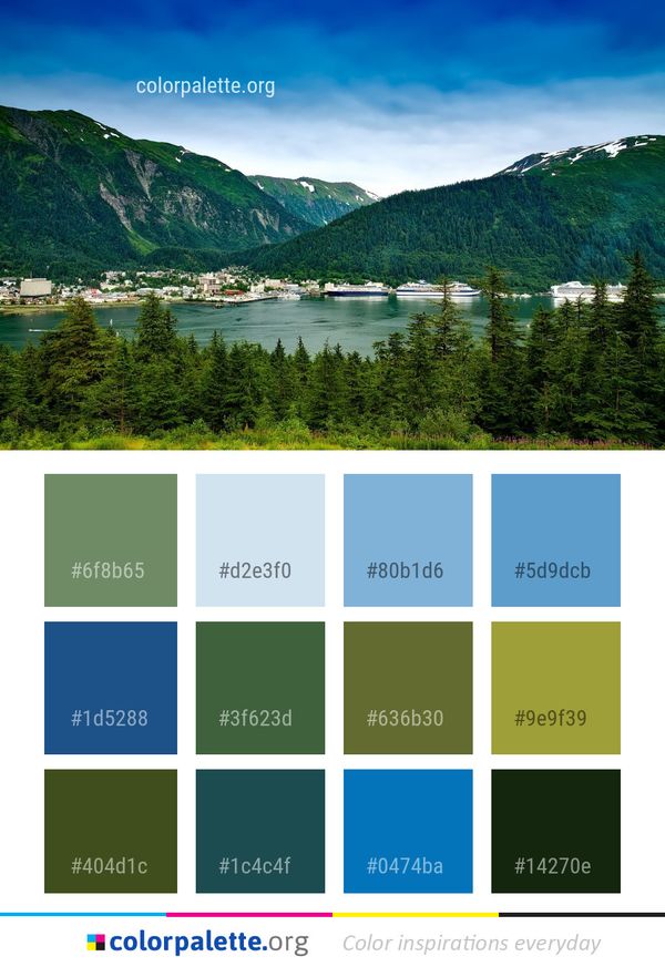 Nature Highland Green Color Palette