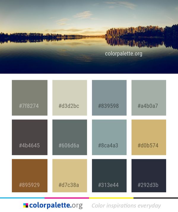 Reflection Water Sky Color Palette