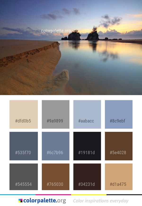 Sky Sea Horizon Color Palette