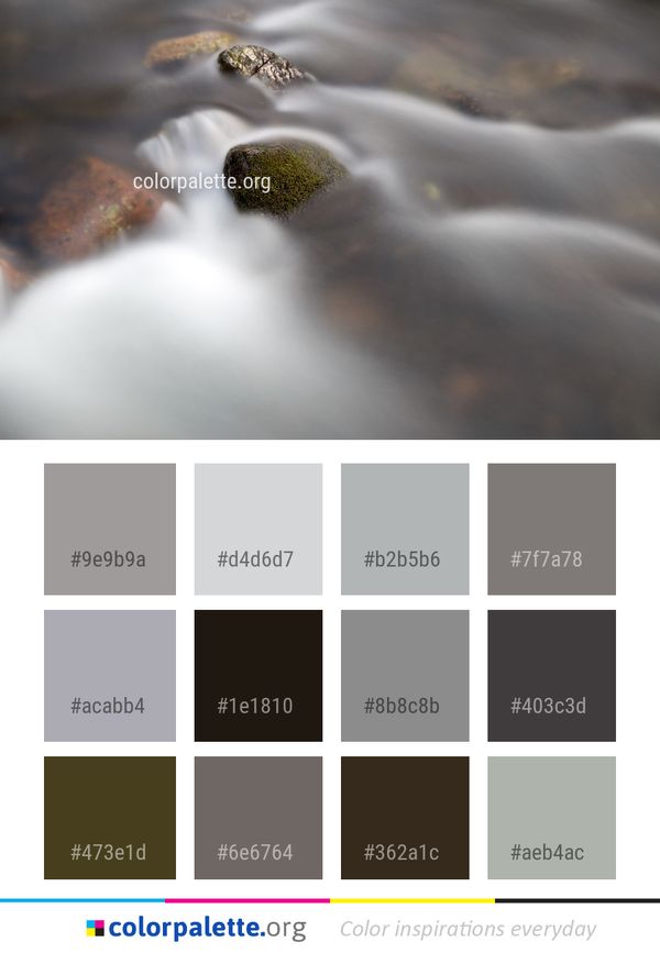 Water Close Up Macro Photography Color Palette