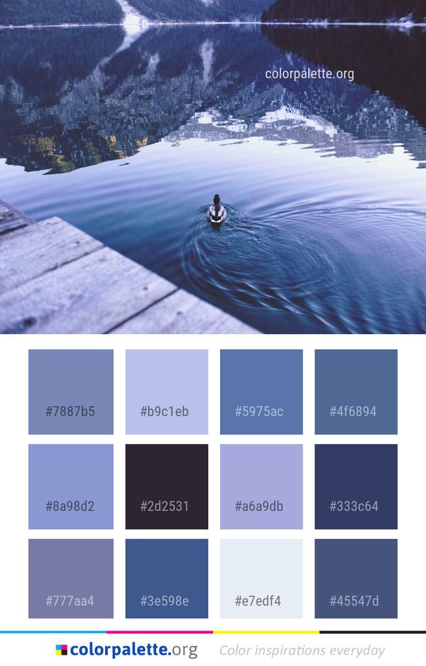 Water Glacial Landform Mountain Color Palette
