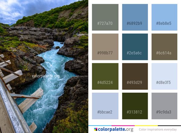 Water Nature Body Of Color Palette