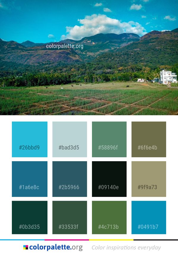 Highland Sky Grassland Color Palette