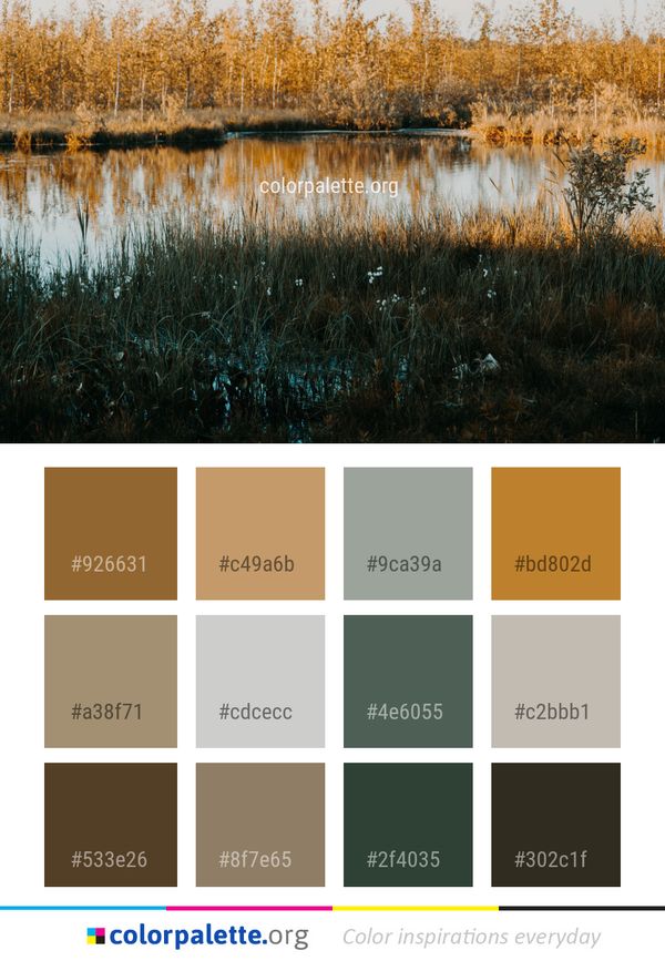 Reflection Water Nature Color Palette