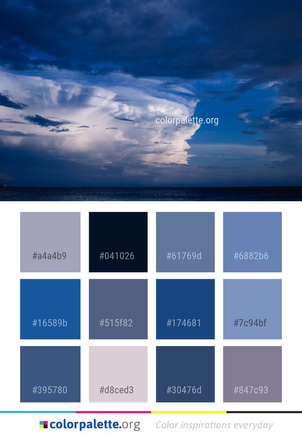 Sky Blue Cloud Color Palette
