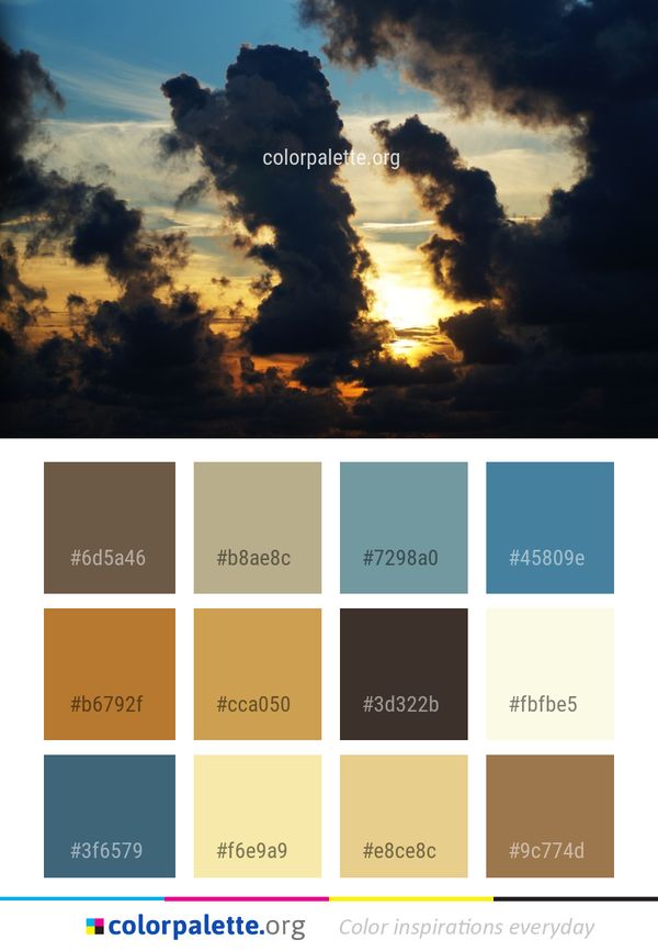 Sky Cloud Atmosphere Color Palette